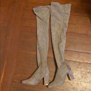 Knee high booties